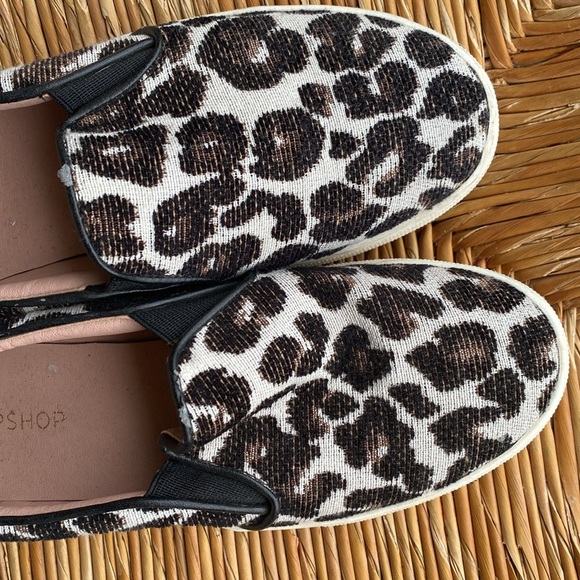 Topshop Leopard Print Canvas Slip On Fashion Sneakers Shoes Women EU 38 - Picture 14 of 17